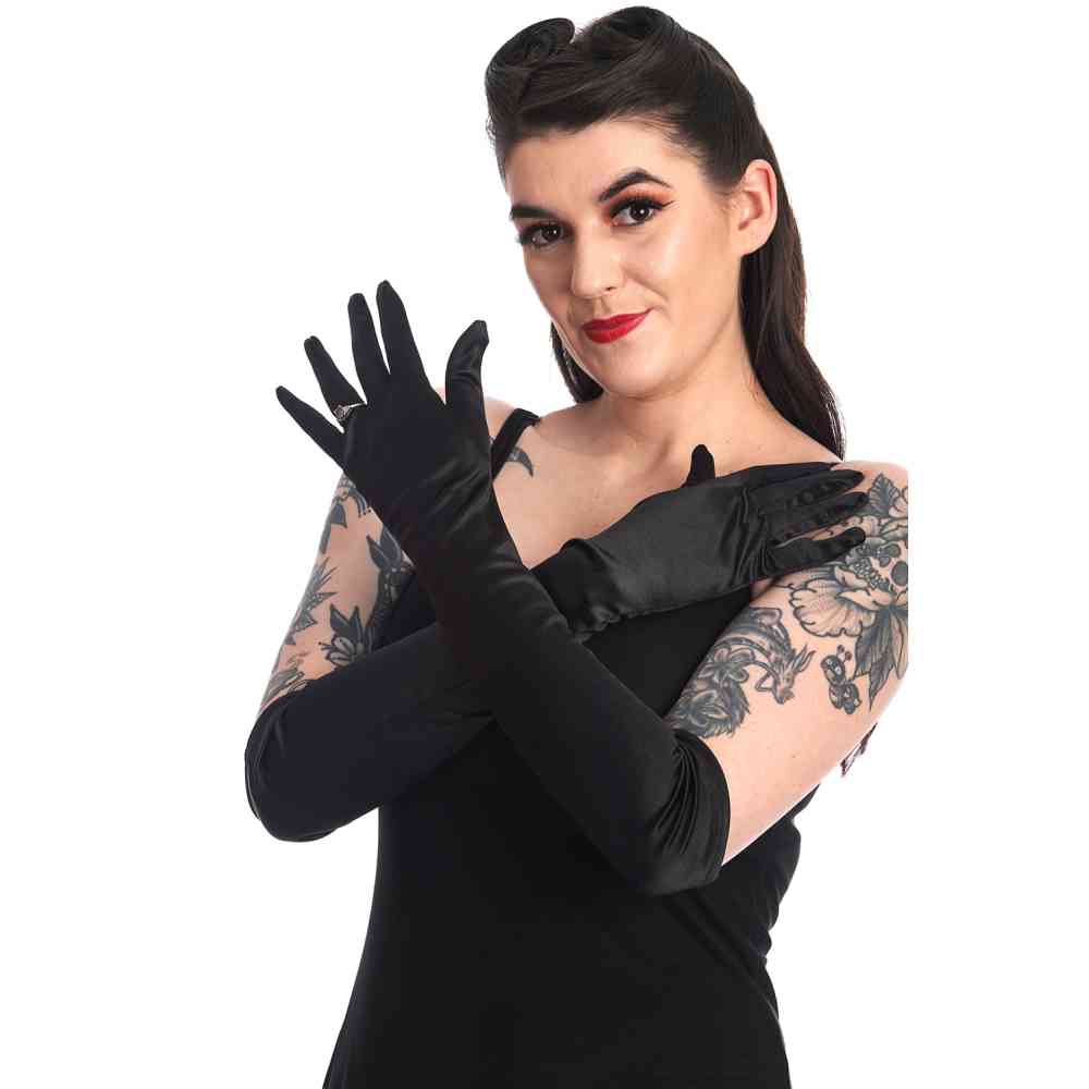 Banned - Allegra Opera Handschuhe - Schwarz